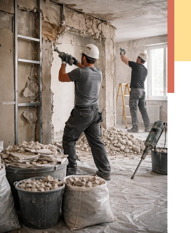 Демонтажные работы в Муроме от 2757 руб. — услуги и цена под ключ | ОТДЕЛОЧНИК-Мум