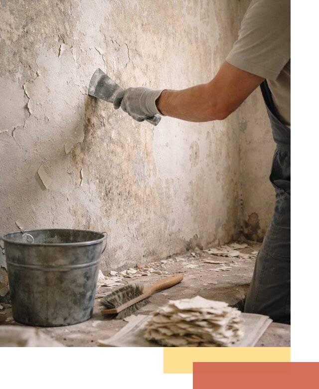 Удаление старой краски со стен в Муроме качественно и быстро