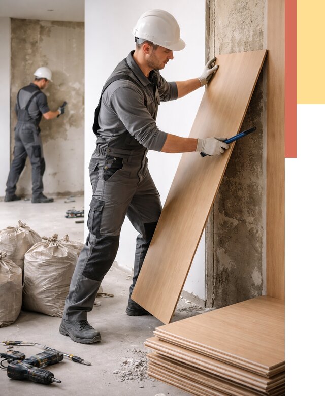 Демонтаж стеновых панелей в Муроме от 3574 руб. за м² быстро и недорого | ОТДЕЛОЧНИК-Мум