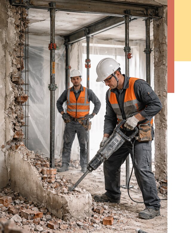 Снос несущих стен в Муроме от 10465 руб. — демонтаж несущей стены под ключ | ОТДЕЛОЧНИК-Мум