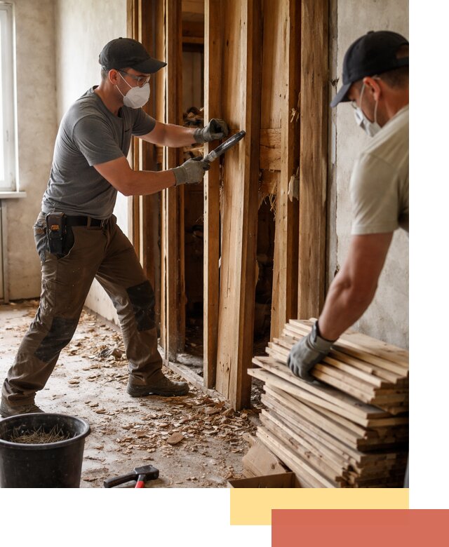 Демонтаж деревянных перегородок в Муроме быстро и аккуратно