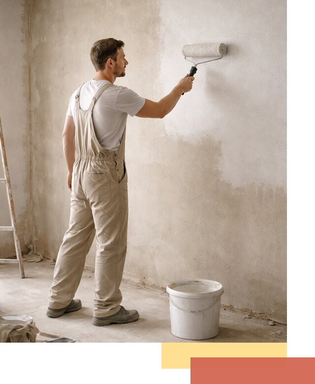 Грунтовка стен под отделку в Муроме профессиональным раствором