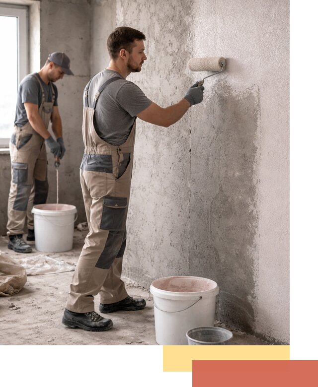 Нанесение бетоноконтакта на стены в Муроме для последующей отделки