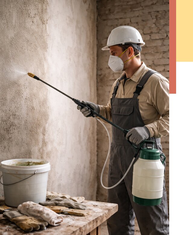 Антисептическая обработка стен в Муроме от 1225 руб. — быстро и недорого | ОТДЕЛОЧНИК-Мум