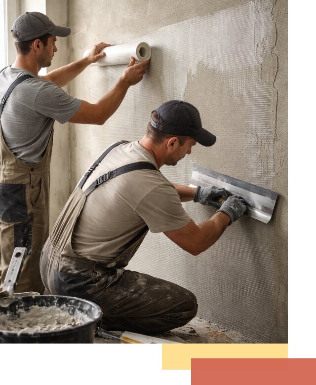 Армирование стен стеклосеткой в Муроме для прочной отделки