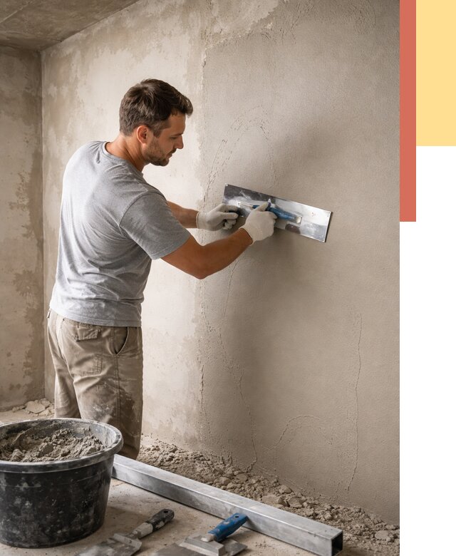 Штукатурка стен без маяков в Муроме от 7351 руб/м2 — услуги и цена | ОТДЕЛОЧНИК-Мум