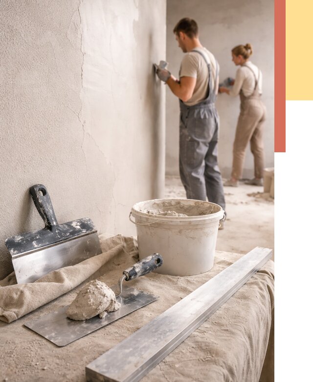 Штукатурка стен гипсовая в Муроме от 4595 руб/м2 — быстро и недорого | ОТДЕЛОЧНИК-Мум