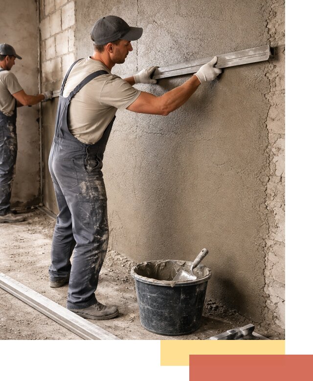 Штукатурка стен цементно-песчаная в Муроме профессионально