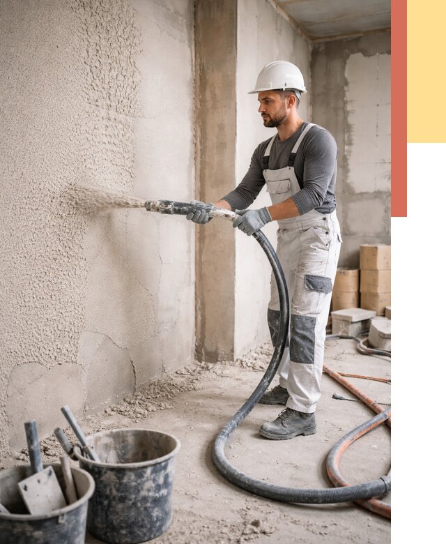 Машинная штукатурка стен в Муроме под ключ от 6637 руб./м2 | ОТДЕЛОЧНИК-Мум