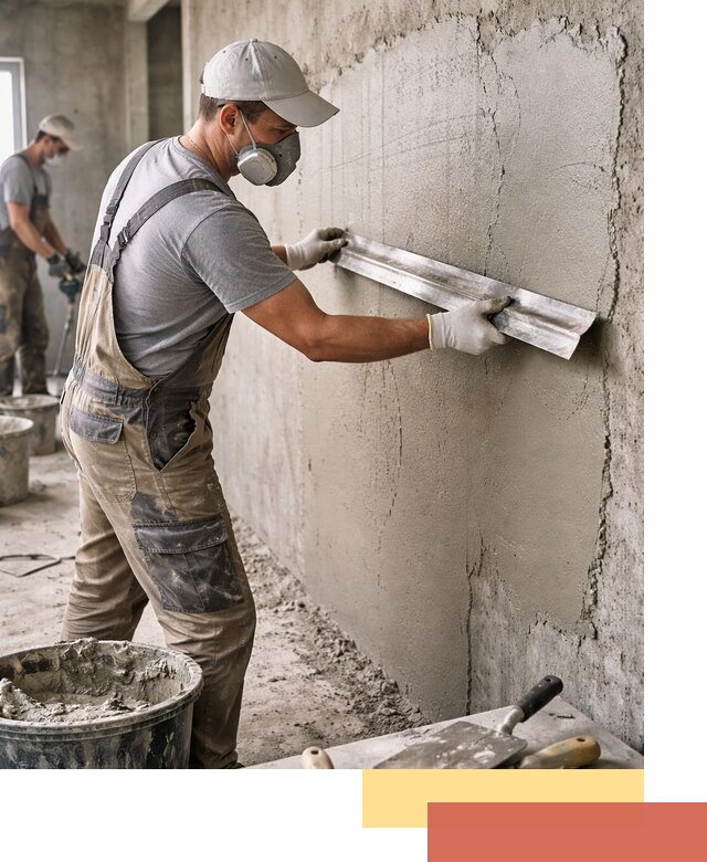 Штукатурка бетонных стен в Муроме качественно и долговечно