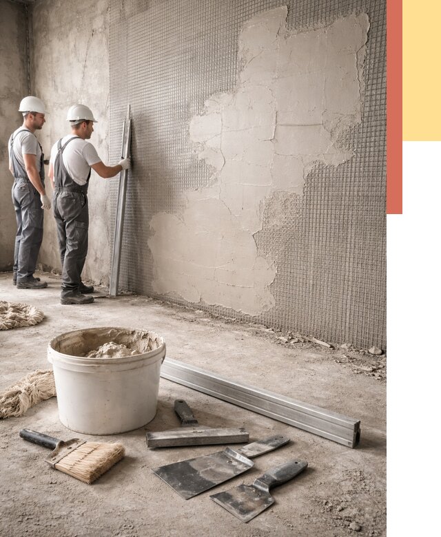 Штукатурка стен по сетке в Муроме от 5616 руб./м2 — быстро и недорого | ОТДЕЛОЧНИК-Мум