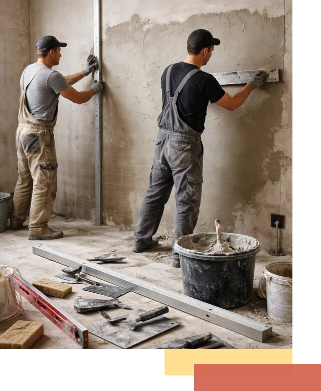 Профессиональная штукатурка стен под плитку в Муроме