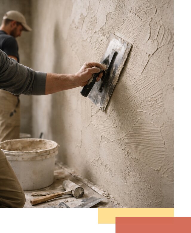 Фактурная штукатурка стен в Муроме — монтаж, отделка, реставрация