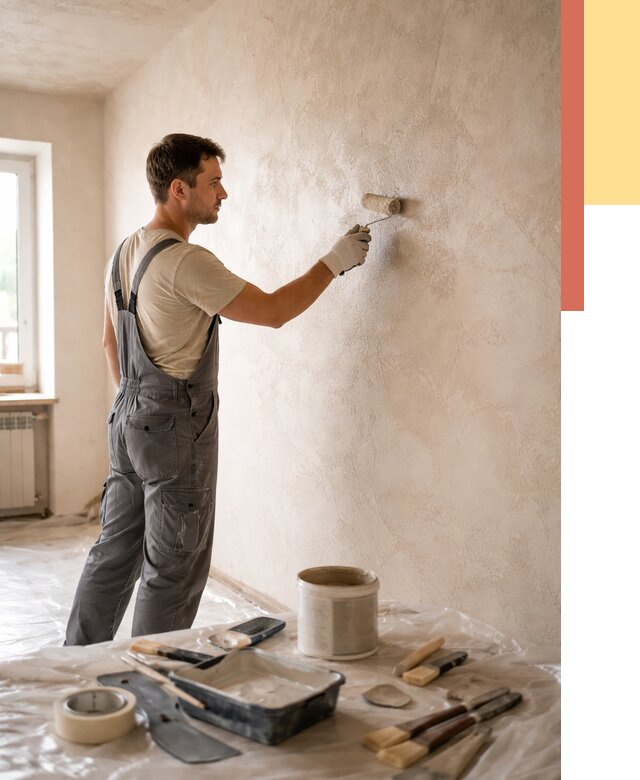 Нанесение лессирующей краски по декоративке в Муроме от 1787 руб. | ОТДЕЛОЧНИК-Мум