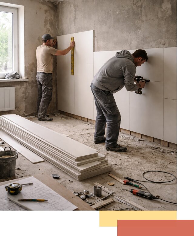 Монтаж ПВХ панелей на стены в Муроме качественно и быстро