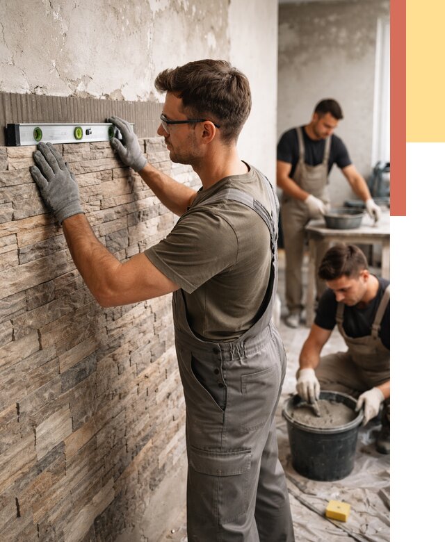 Монтаж искусственного камня в Муроме от 4595 руб. под ключ | ОТДЕЛОЧНИК-Мум