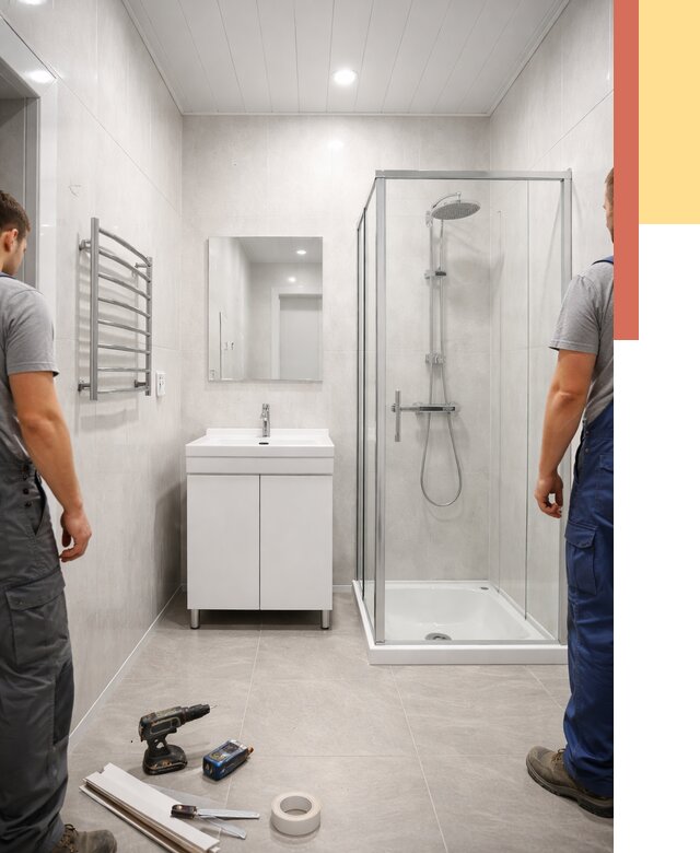 Отделка ванной комнаты панелями ПВХ в Муроме от 4595 руб. за м2 | ОТДЕЛОЧНИК-Мум