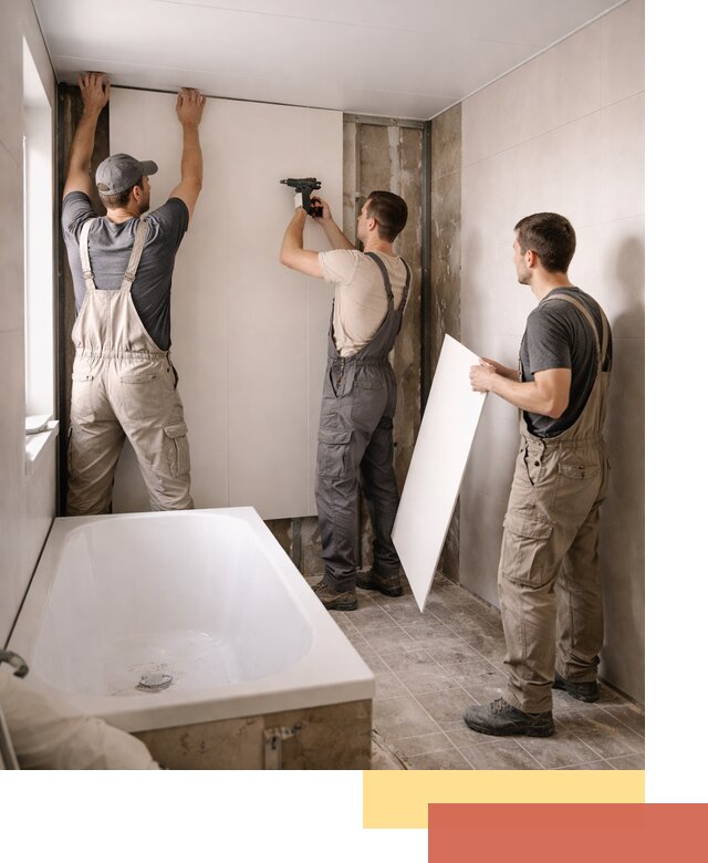 Отделка ванной панели ПВХ профессионально в Муроме