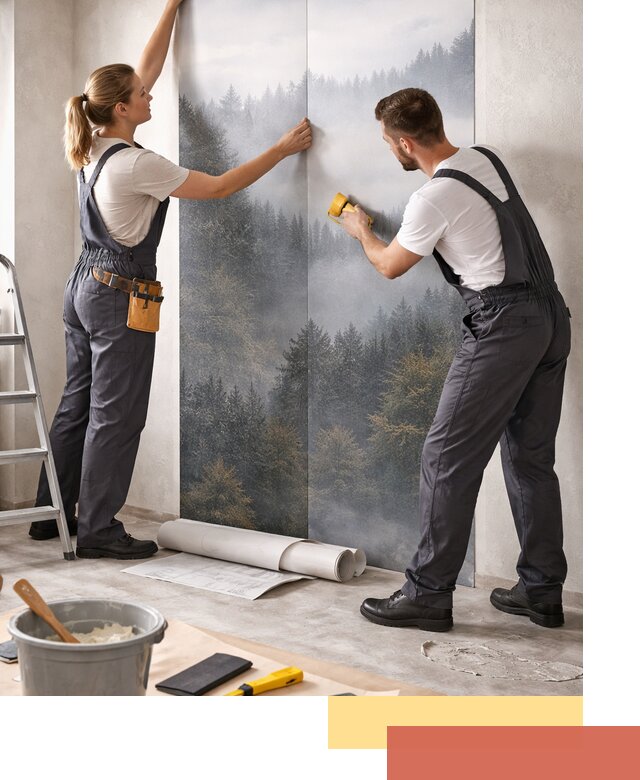 Поклейка фотообоев профессионально в Муроме под ключ