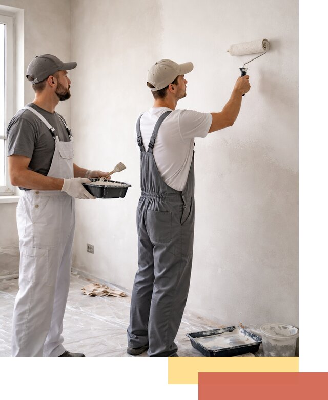 Покраска стен водоэмульсионной краской в Муроме