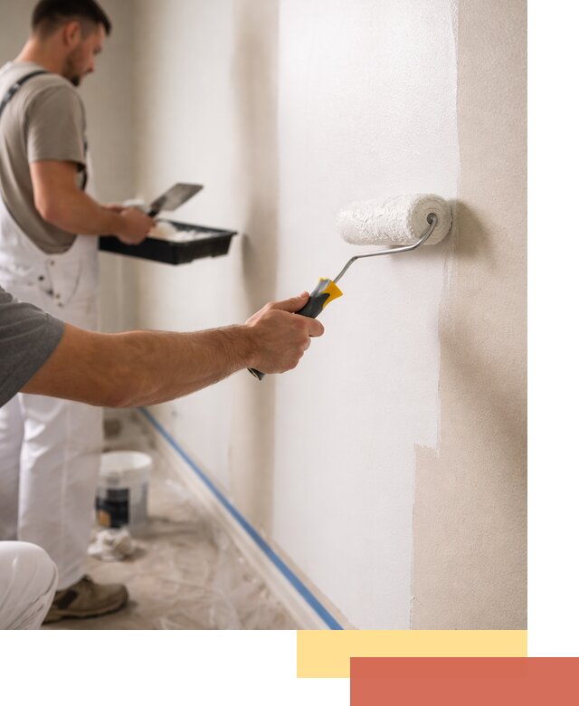 Покраска стен акриловой краской профессионально в Муроме