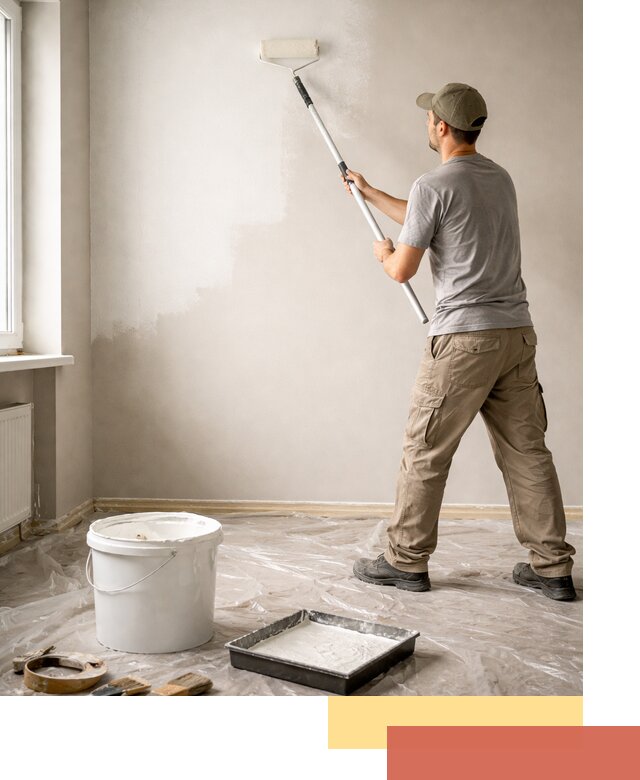 Покраска стен латексной краской в Муроме качественно и быстро