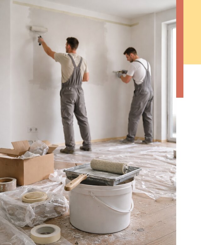 Покраска стен в квартире в Муроме от 2553 руб/м2 — быстро и недорого | ОТДЕЛОЧНИК-Мум