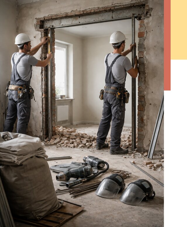 Расширение дверного проема в Муроме от 12763 руб. под ключ | ОТДЕЛОЧНИК-Мум