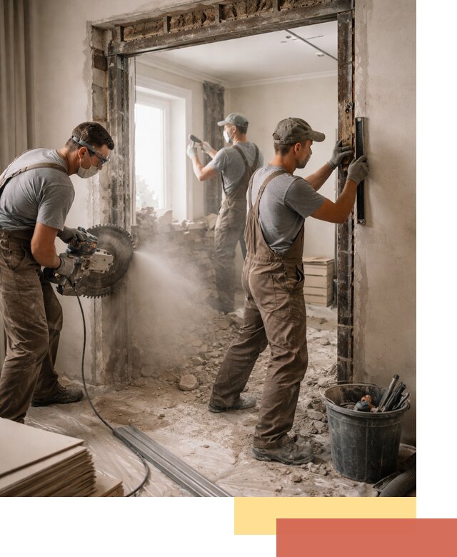 Расширение дверного проема под установку новой двери в Муроме