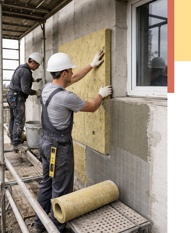 Утепление стен в Муроме от 4390 руб. под ключ — быстро и недорого | ОТДЕЛОЧНИК-Мум