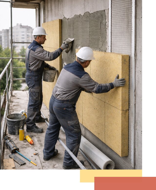 Утепление стен зданий и домов в Муроме качественно и надежно