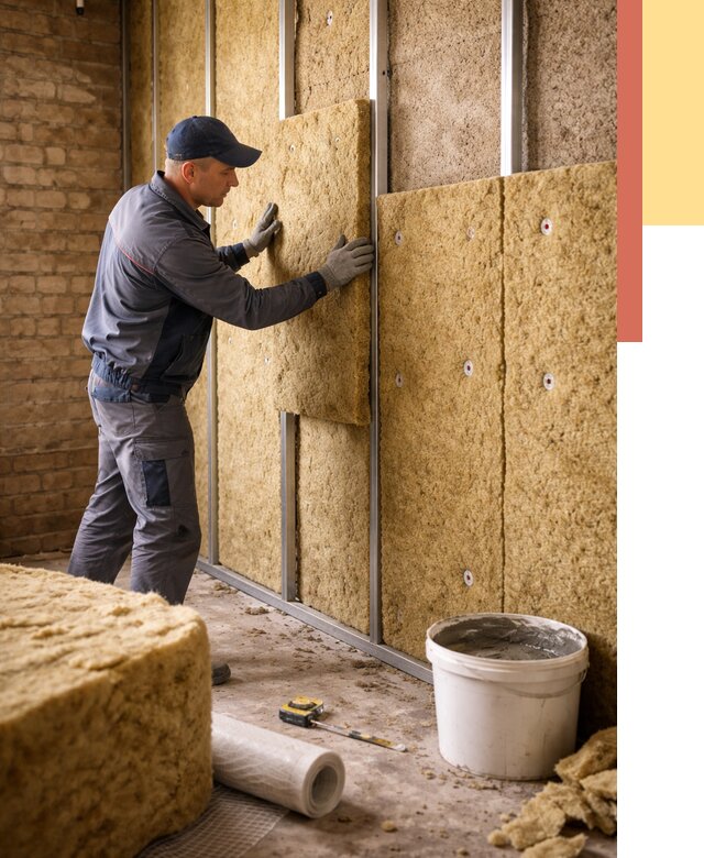 Утепление стен минватой в Муроме от 1378 руб./м2 — недорого и быстро | ОТДЕЛОЧНИК-Мум