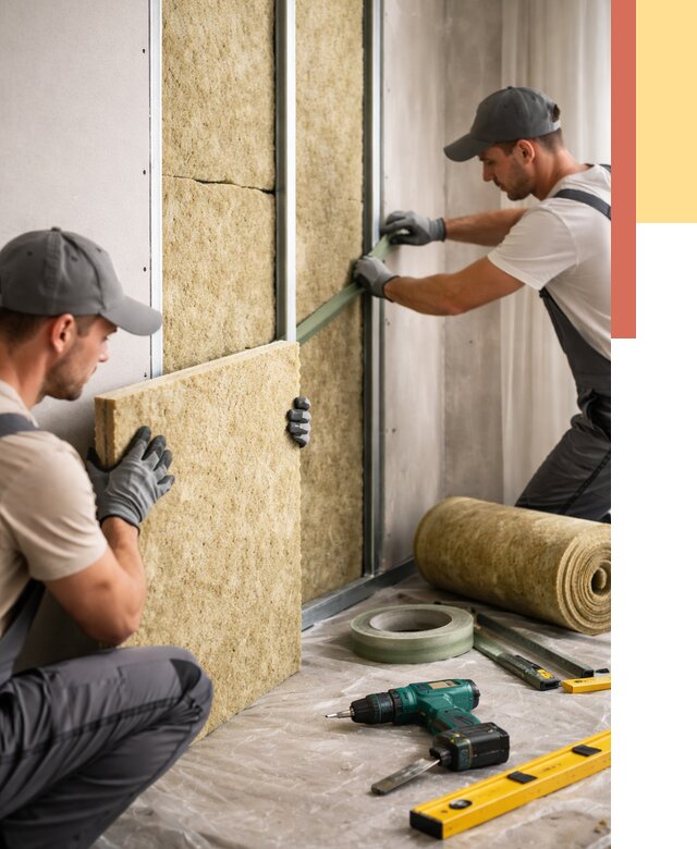 Шумоизоляция стен в Муроме под ключ от 1889 руб. | ОТДЕЛОЧНИК-Мум