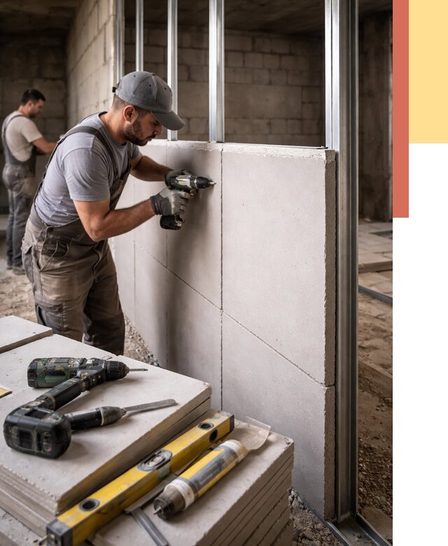 Кладка влагостойких перегородок ПГП в Муроме от 1225 руб. под ключ | ОТДЕЛОЧНИК-Мум