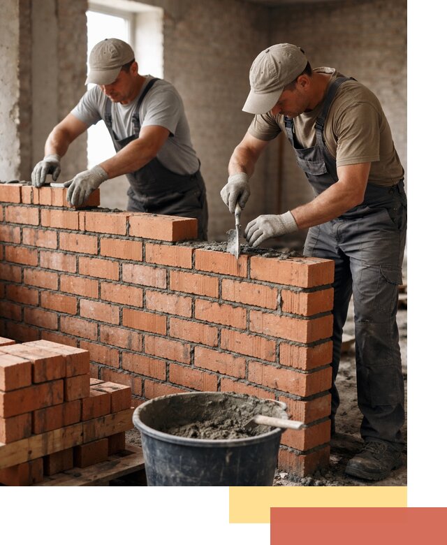 Кладка кирпичных перегородок под ключ в Муроме