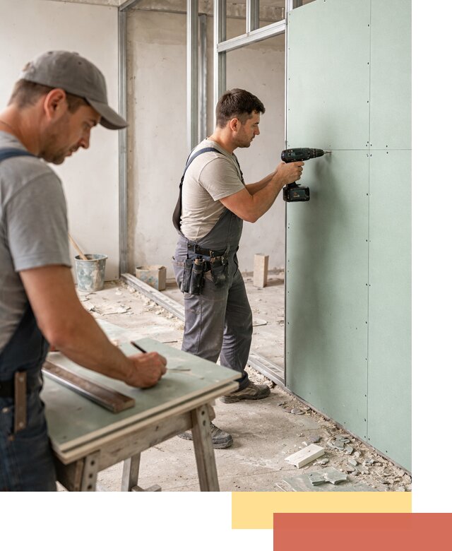 Перегородки из влагостойкого гипсокартона под ключ в Муроме