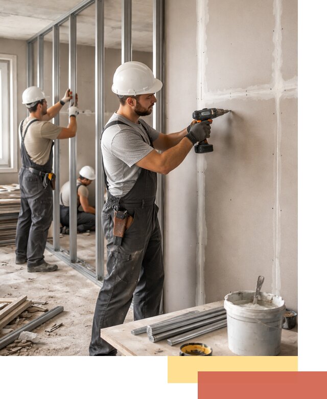 Перегородки из огнестойкого гипсокартона в Муроме под ключ