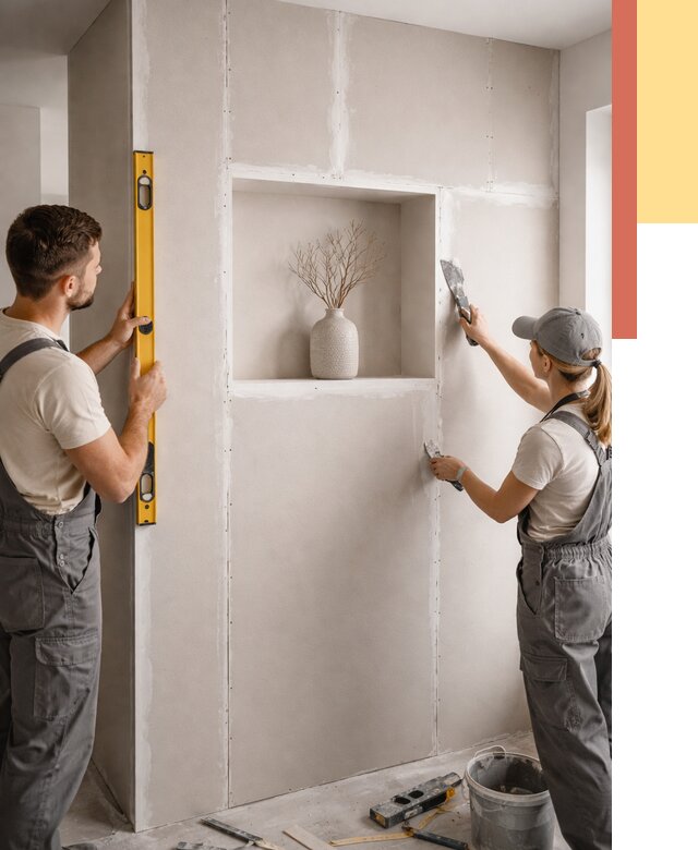 Перегородка из гипсокартона с нишей в Муроме от 3318 руб. под ключ | ОТДЕЛОЧНИК-Мум