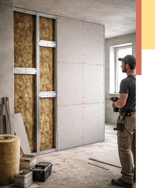 Усиленная перегородка под навеску в Муроме от 13069 руб. — монтаж под ключ | ОТДЕЛОЧНИК-Мум