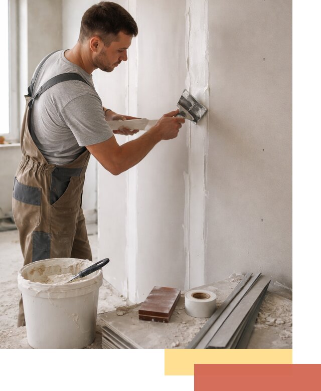 Шпаклевка перегородок из гипсокартона в Муроме качественно и быстро