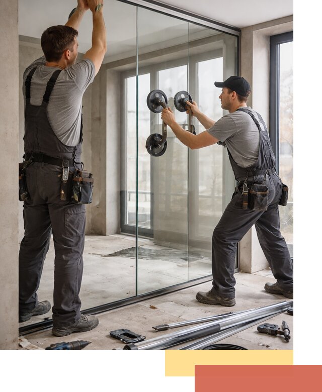 Цельностеклянные перегородки под ключ в Муроме