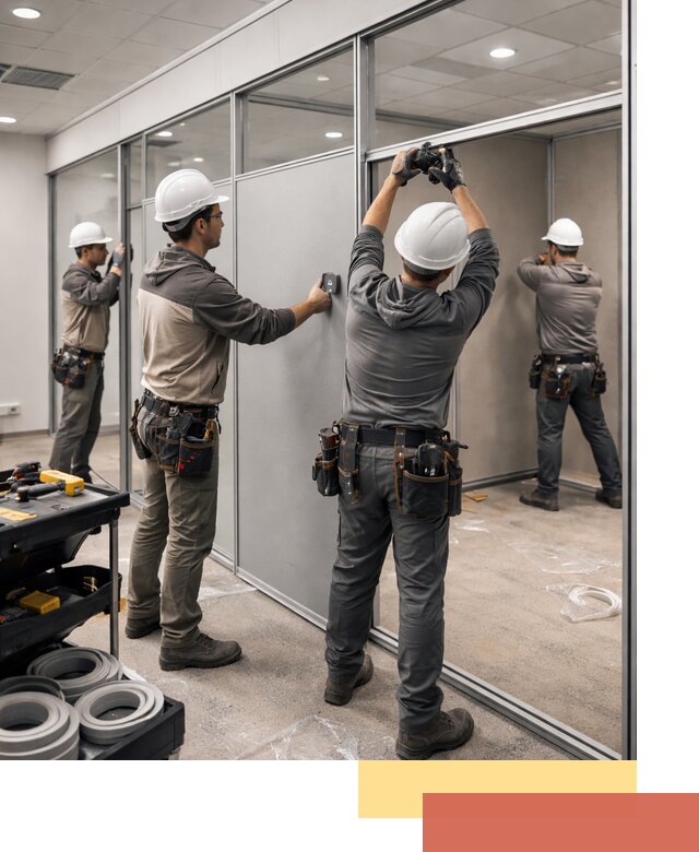 Мобильные офисные перегородки под ключ в Муроме