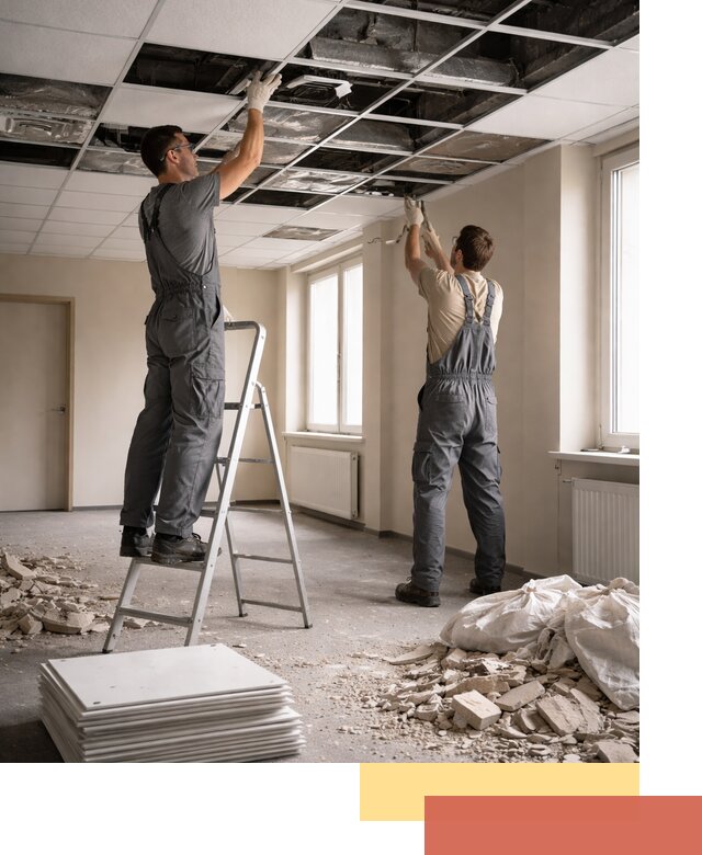 Демонтаж потолков Армстронг профессионально в Муроме