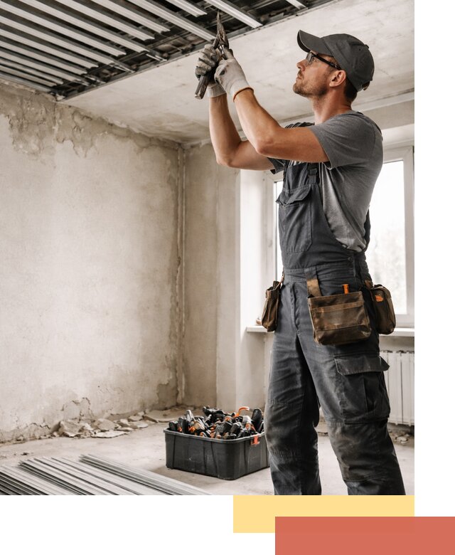 Демонтаж реечного потолка в Муроме быстро и аккуратно