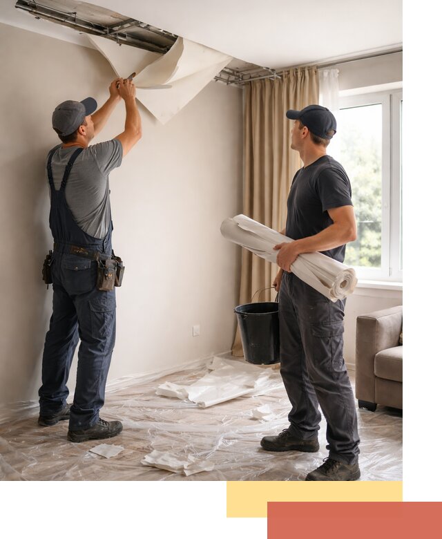 Демонтаж натяжного потолка в Муроме быстро и аккуратно