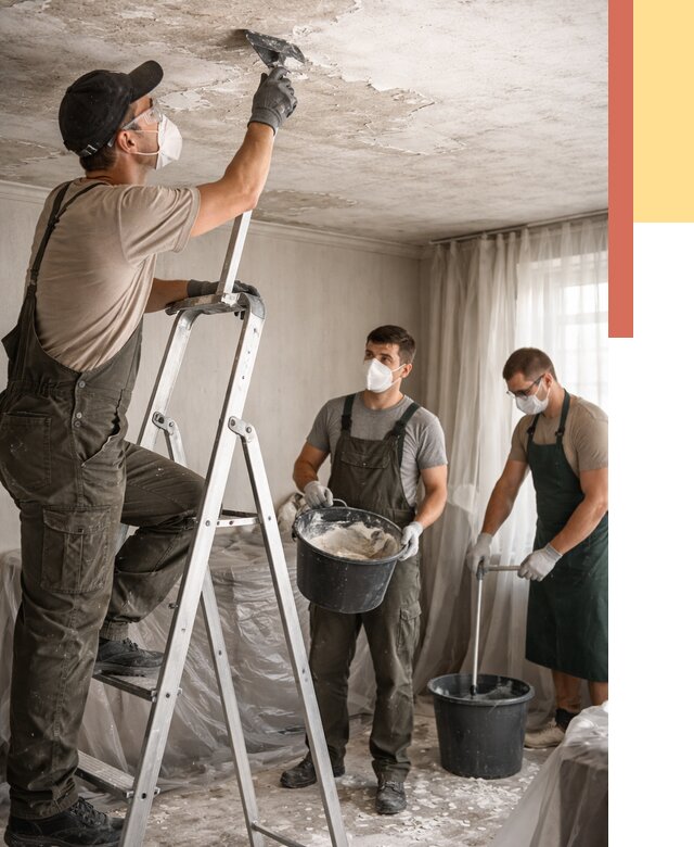 Удаление побелки с потолка в Муроме от 2553 руб. быстро и недорого | ОТДЕЛОЧНИК-Мум