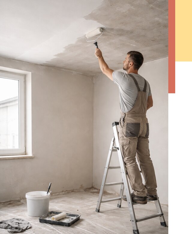 Грунтовка потолка в Муроме от 2553 руб. — быстро и недорого | ОТДЕЛОЧНИК-Мум