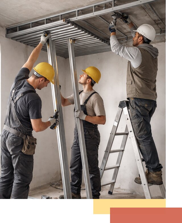 Монтаж реечного потолка под ключ в Муроме