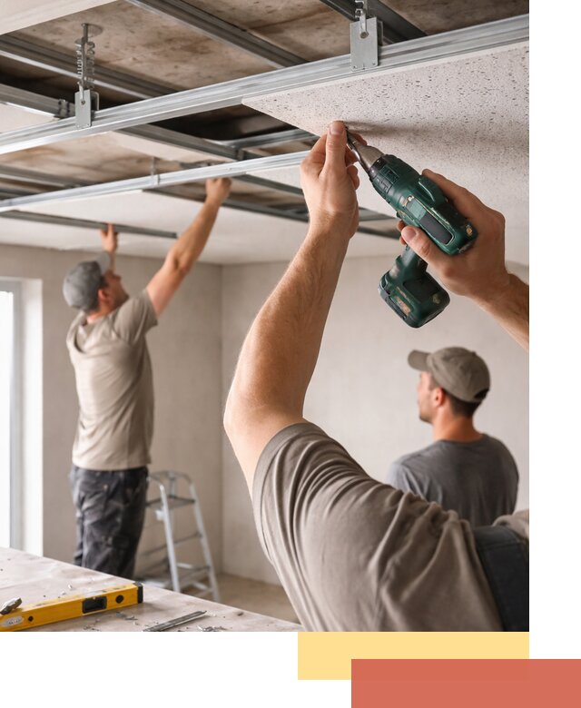 Монтаж акустического потолка в Муроме под ключ