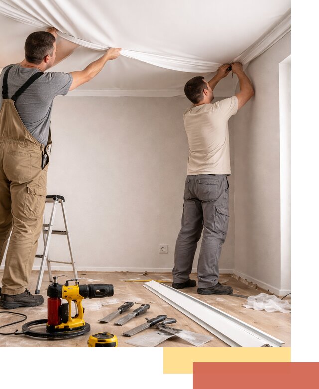 Монтаж ПВХ натяжного потолка в Муроме качественно и быстро